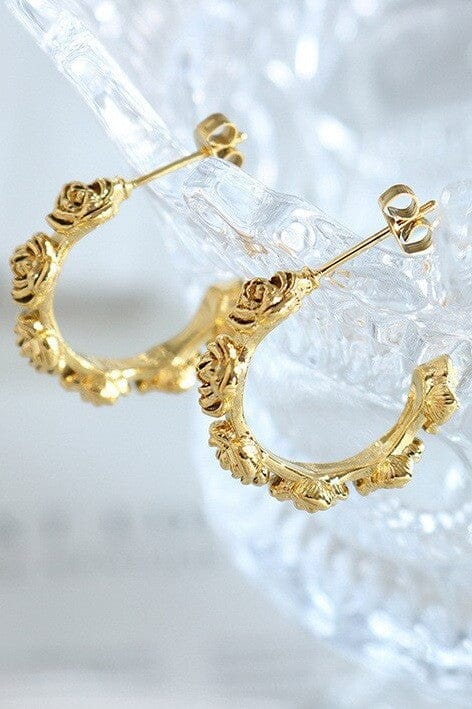 18k Stainless Steel Waterproof Tarnish Free Hoops