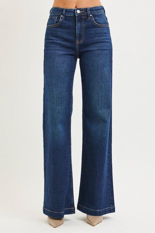 RISEN Tall High-Rise Wide Leg Jeans - Dark Wash (33" Inseam)