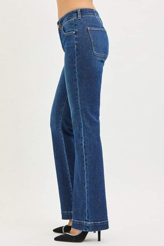 RISEN Tummy Control High Rise Bootcut Jeans