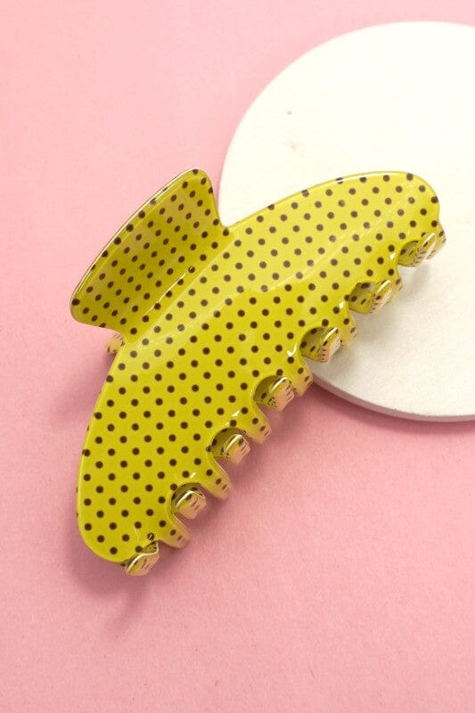 Polka Dot Hair Claw Clip