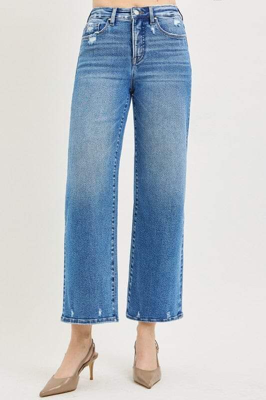 Sculpt your silhouette with signature tummy-control technology and a trendy wide-leg cut. These high-rise beauties feature premium, ultra-stretchy denim designed to move with you while holding their shape. Effortlessly chic and incredibly comfortable, they are the ultimate everyday wardrobe essential.