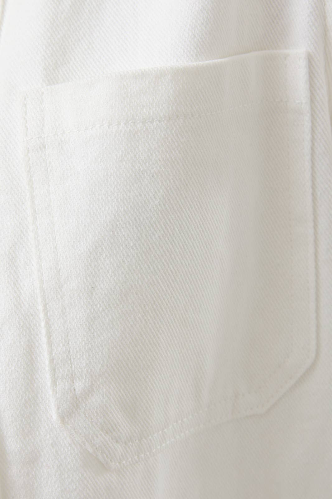 RUFFLE SLEEVE BUTTON DOWN TWILL VEST: White / S