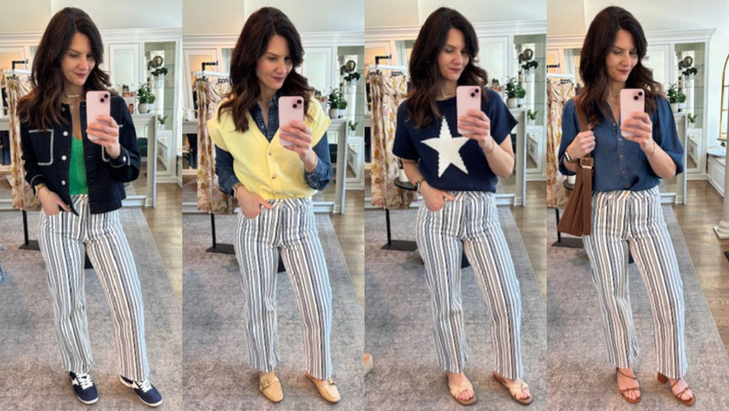 How To Style Striped Jeans