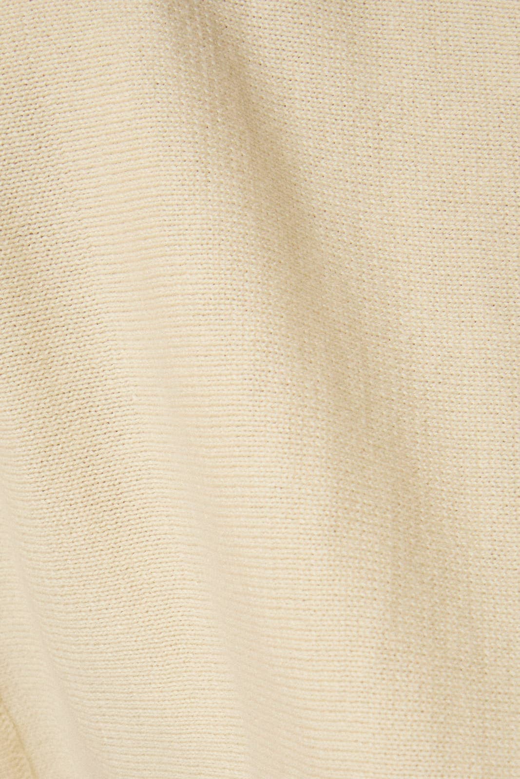 BOAT NECK WIDE SHOULDER KNIT TOP: BUTTER / S