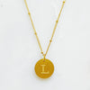 Ellison + Young: Singular Charm Initial Necklace: A