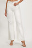 RISEN White High Rise Wide Leg Jeans