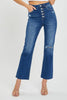 High Rise Ankle Straight Leg Jeans