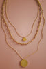 18K Gold Non-Tarnish Multi Layered Necklace