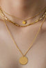 18K Gold Non-Tarnish Multi Layered Necklace