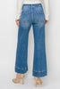 RISEN High Rise Ankle Wide Leg Jeans