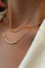 18K Gold Plated Layered Pearl Necklace