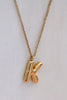 18K Non-Tarnish Bubble Initial Necklace