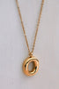 18K Non-Tarnish Bubble Initial Necklace