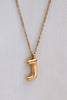 18K Non-Tarnish Bubble Initial Necklace