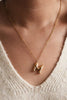 18K Non-Tarnish Bubble Initial Necklace