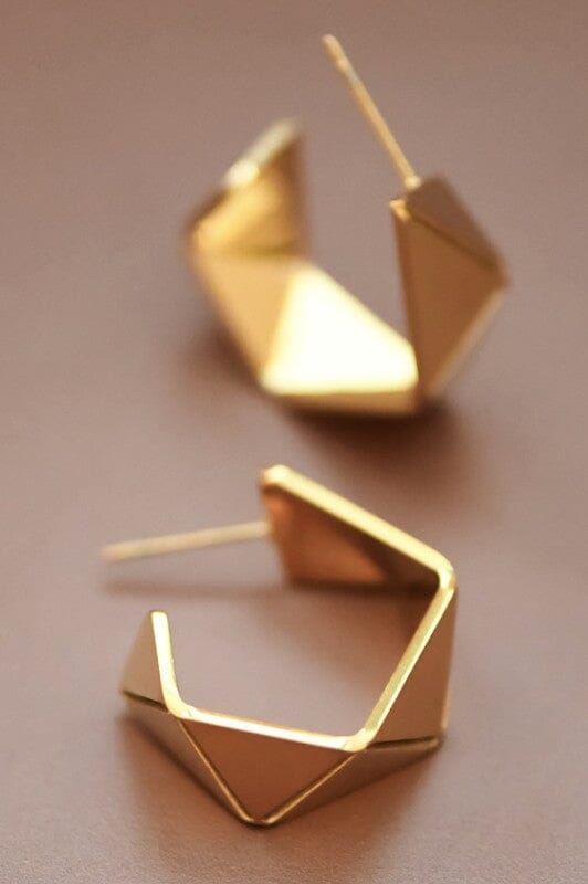 18k Gold Plated Hoop Earrings