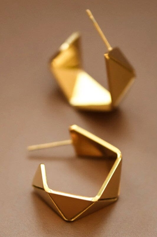 18k Gold Plated Hoop Earrings