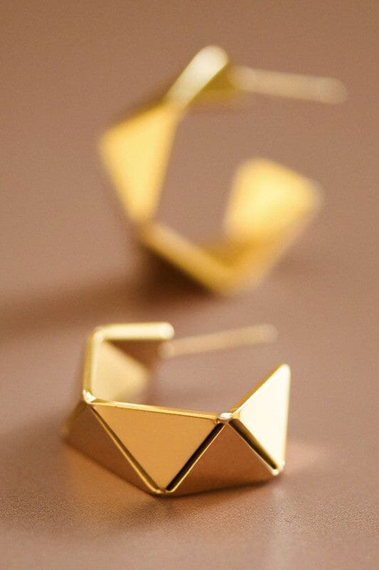 18k Gold Plated Hoop Earrings