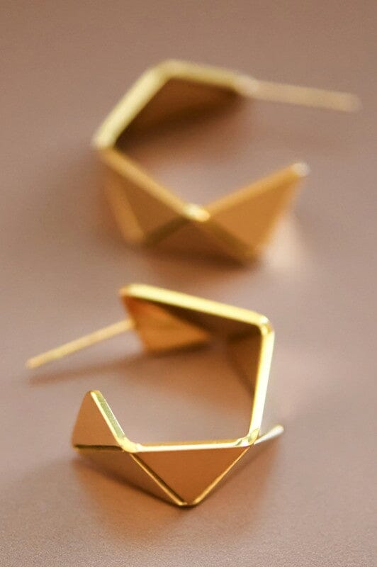 18k Gold Plated Hoop Earrings