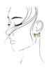 Gold Classic Bow Stud Earrings