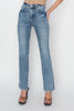 RISEN High Rise Relaxed Straight Jeans