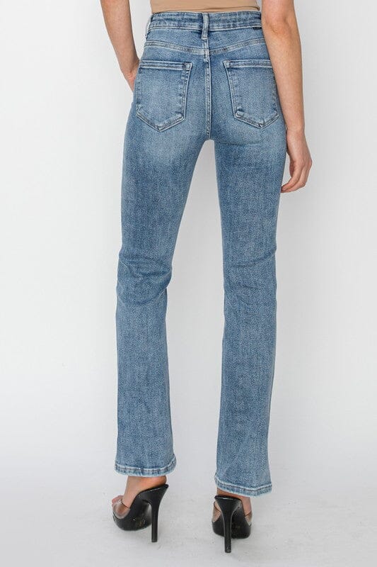 RISEN High Rise Relaxed Straight Jeans