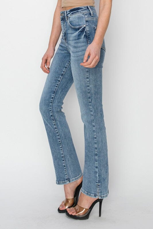 RISEN High Rise Relaxed Straight Jeans