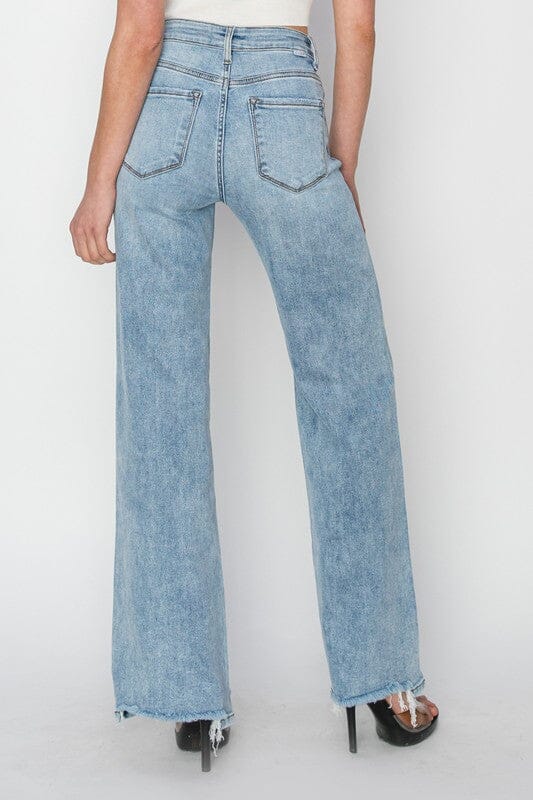 RISEN High Rise Wide Leg Jeans