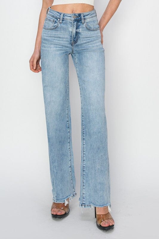 RISEN High Rise Wide Leg Jeans