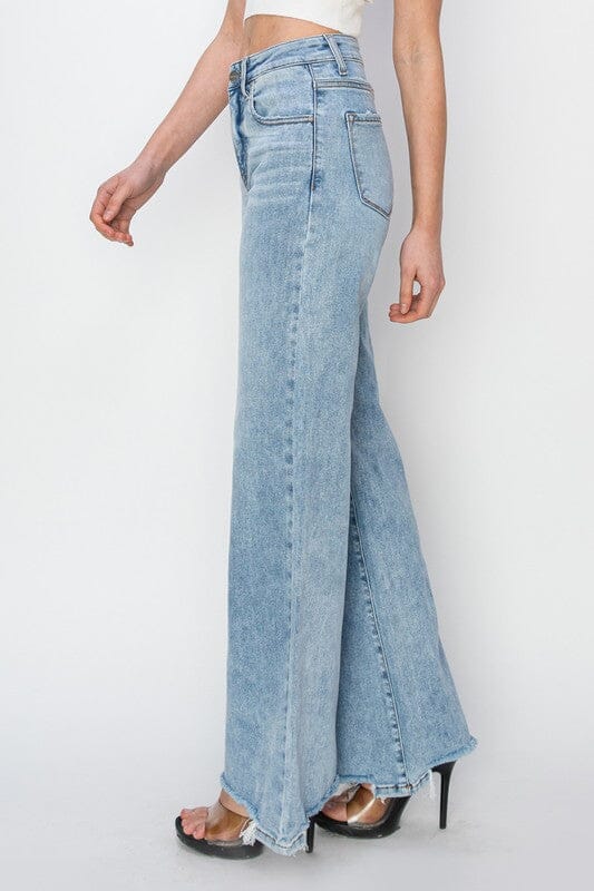 RISEN High Rise Wide Leg Jeans