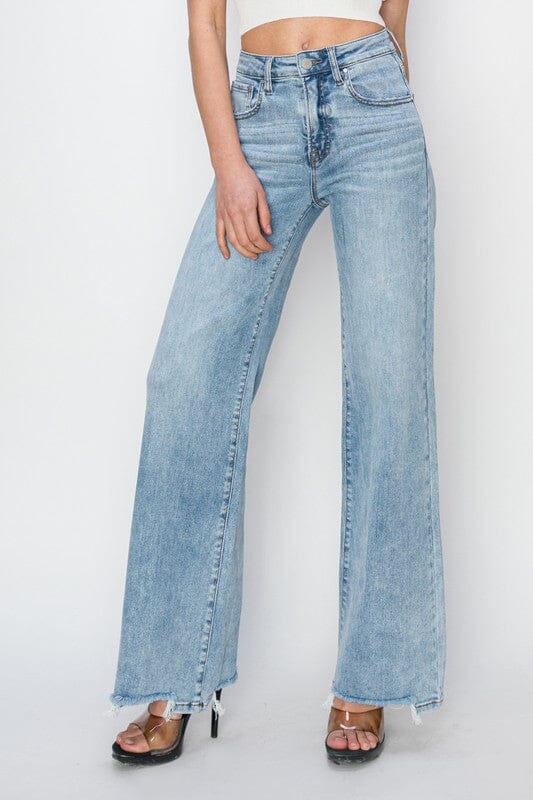 RISEN High Rise Wide Leg Jeans