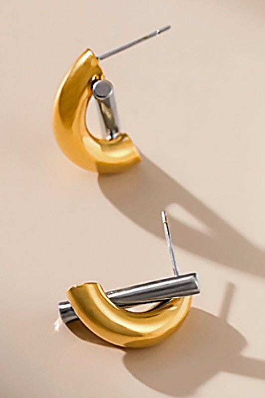 18k Gold Plated Stud Earrings