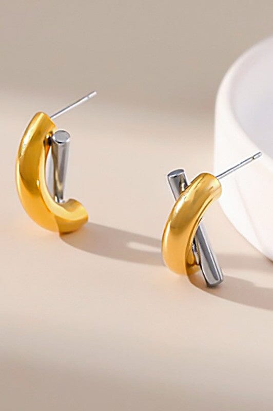 18k Gold Plated Stud Earrings