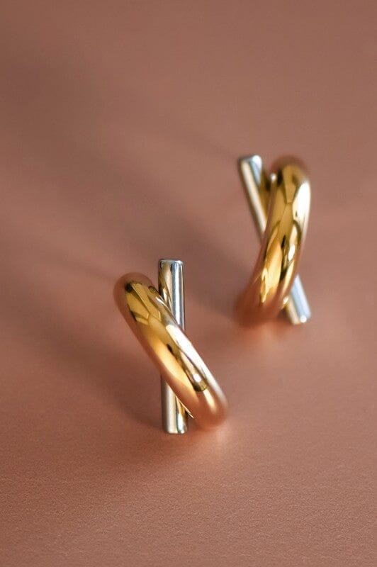 18k Gold Plated Stud Earrings