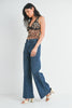 JBD Dark Wash Patch Pocket Wide Leg Jeans