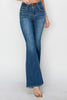 RISEN High Rise Seam Detail Flare Jeans