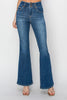 RISEN High Rise Seam Detail Flare Jeans