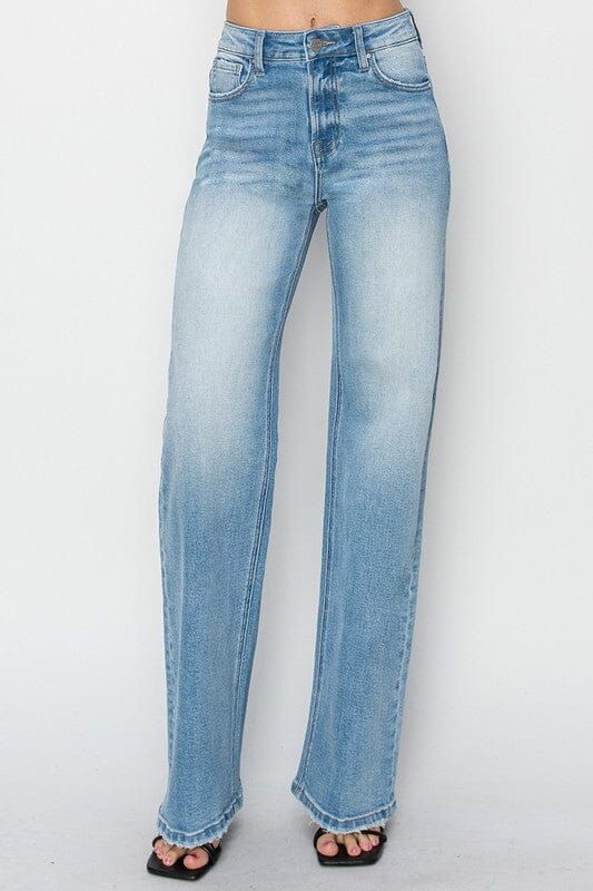 RISEN High Rise Straight Leg Jeans