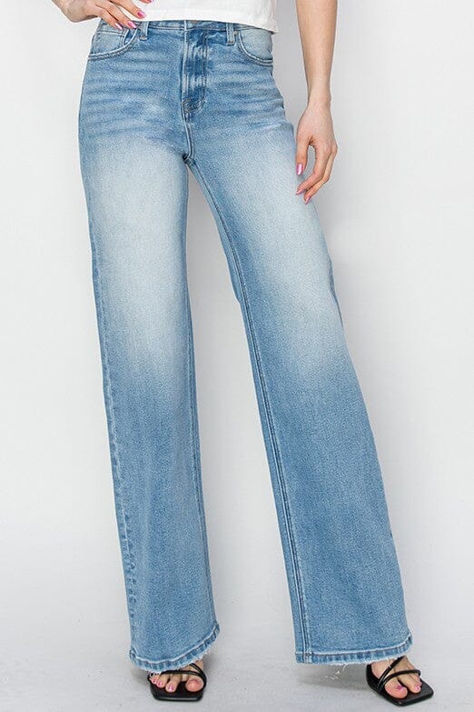 RISEN High Rise Straight Leg Jeans