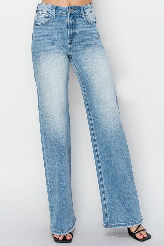 RISEN High Rise Straight Leg Jeans