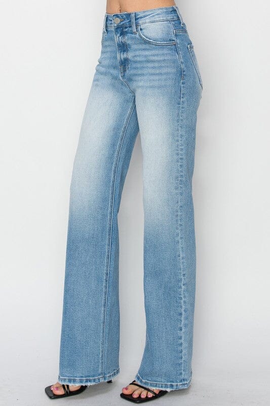 RISEN High Rise Straight Leg Jeans