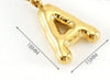 18K Non-Tarnish Bubble Initial Necklace