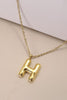 18K Non-Tarnish Bubble Initial Necklace