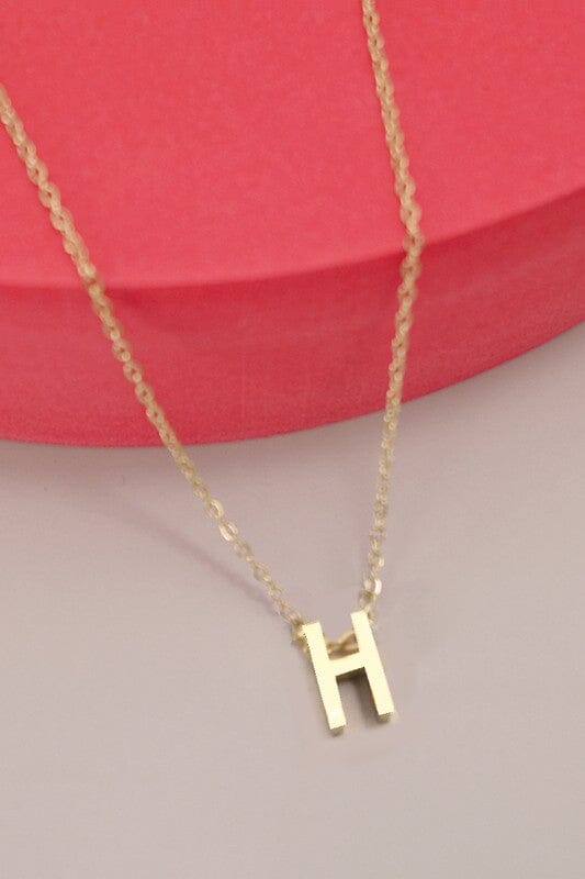 18K Initial Charm Necklace