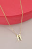 18K Initial Charm Necklace