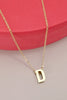 18K Initial Charm Necklace