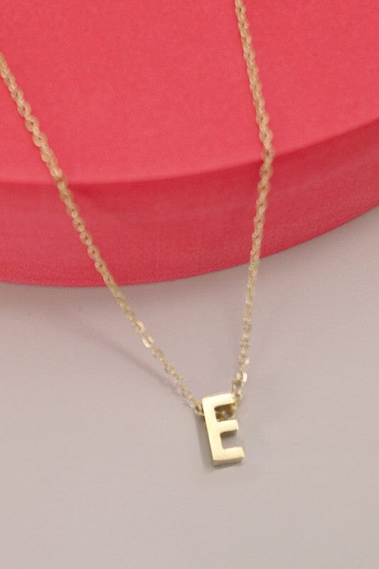 18K Initial Charm Necklace