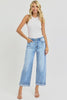 RISEN High Rise Ankle Barrel Cuffed Jeans