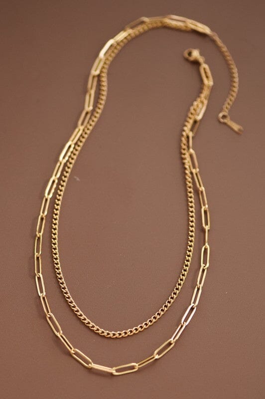 18K Gold Plated Layered Necklace