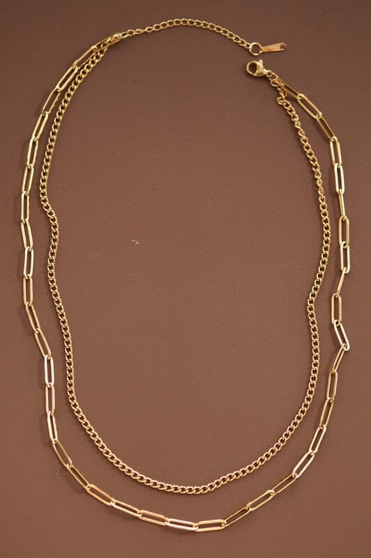 18K Gold Plated Layered Necklace